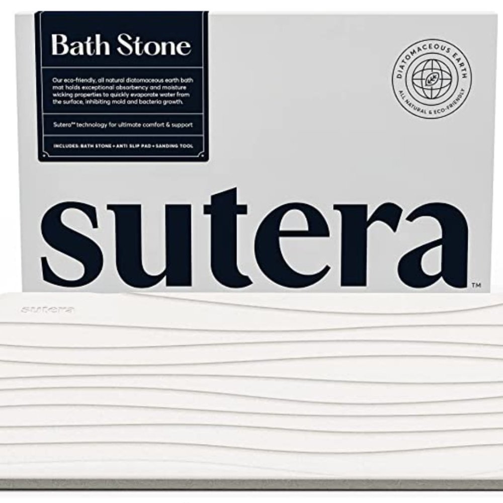 SUTERA - Stone Bath Mat 23.5 x 15
